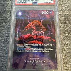 PSA 10 Eustass “Captain Kid” Japanese OP07 Alt Art