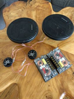 2 speakers  5.25  and crossover 2 way + Twitter