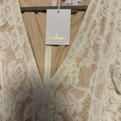 Lulus Ruffle Lace Wedding Dress
