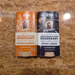 Dr. Squatch Super Rare Sticc of the Dead Deodorant and Drunk'n Pumpkin Deodorant