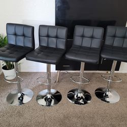4 Black Barstools_Brand New Packed Unassembled