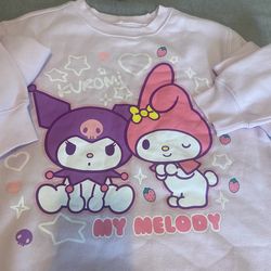 Sanrio kuromi & My Melody Sweater -Girl | Color: lavender | Size S