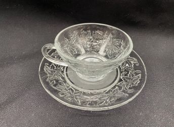 Princess House Tea Coffee Cup & Saucers Set Of 8