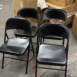 Mainstays Steel Metal Folding 4 Chairs