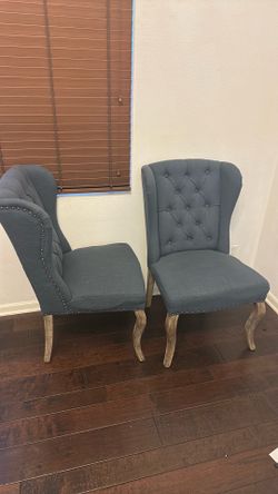 Tufted accent chairs
