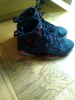 Size 11 red black jordans