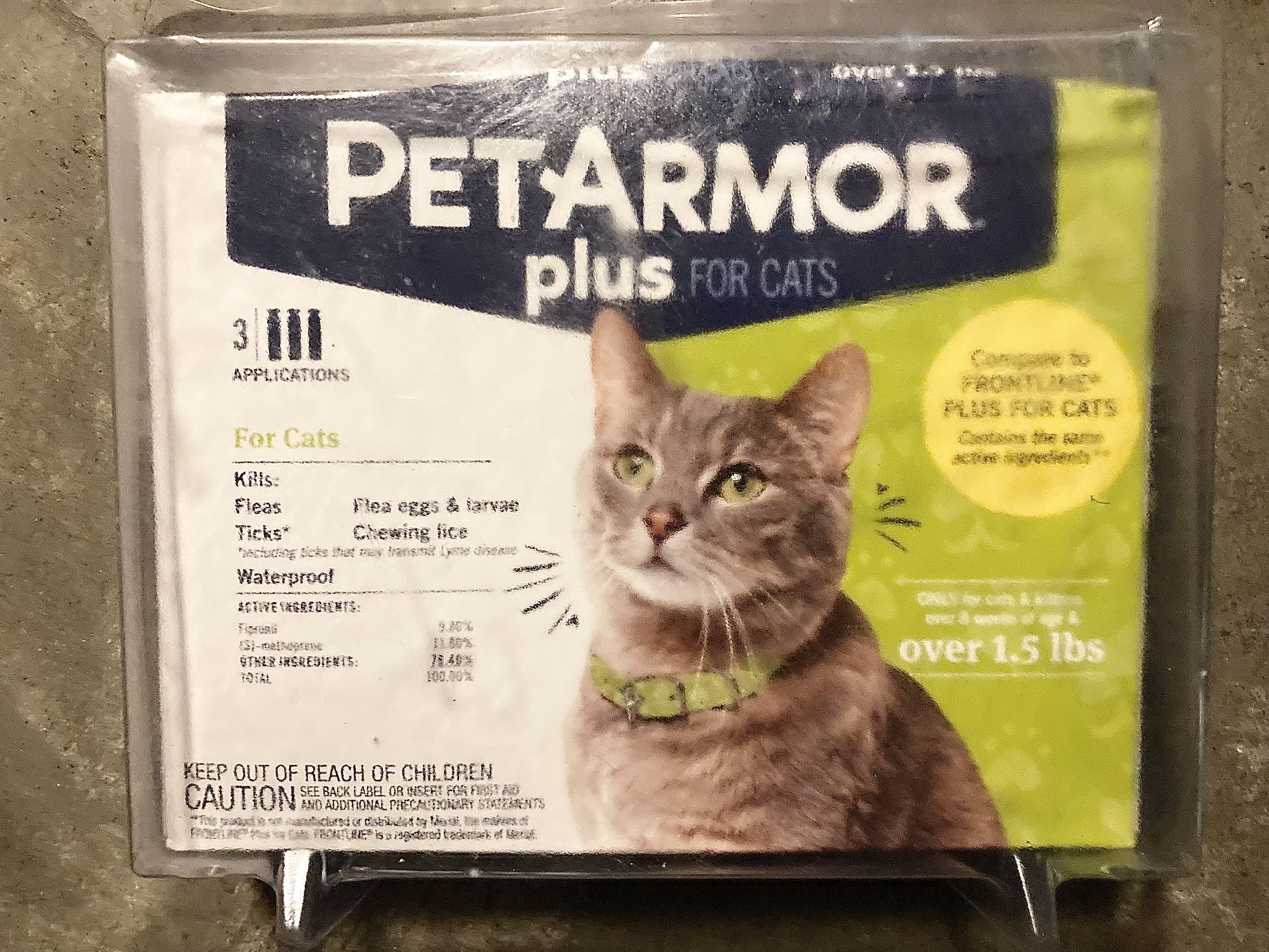 Pet Armor Plus For Cats (Brand New / Never Opened)