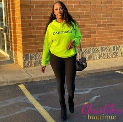Green “Expensive” hoodie
