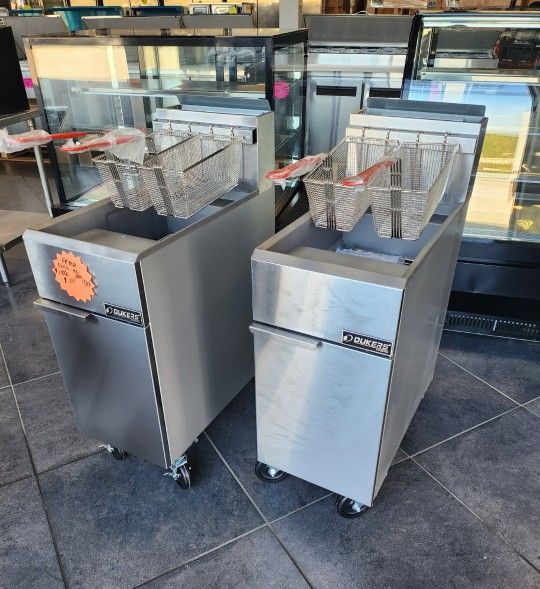 New Commercial Restaurant 40lbs Deep Fryer Natural Gas Or LP Propane