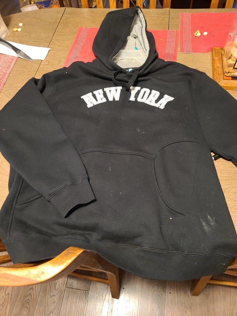 New York Heavy Weight Hooded Sweat Shirt Ex.Lg 