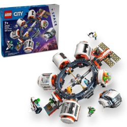LEGO City Modular Space Station STEM Toy, Modular Exploration Science Toy with 6 Astronaut Minifigures -  60433