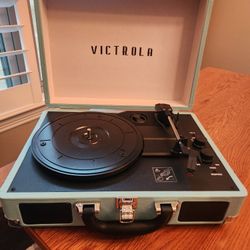 Victrola Journey Bluetooth Portable Suitcase Record Player with Built-in Speakers (AM120)