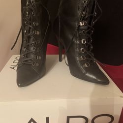 Aldo Chupka Pointy Leather Stilletto Sz 8