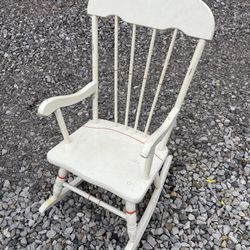 Antique Saks Fifth Avenue Child Rocking Chair 