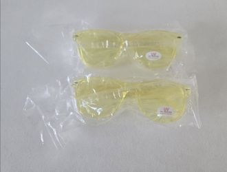 Hello Sunshine UV Safety Glasses – Yellow Lens (2-Pair Bundle)