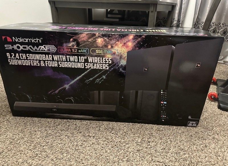 Nakamichi Shockwafe Ultra 9.2.4 Soundbar System (1000W, Dolby Atmos/DTS:X)