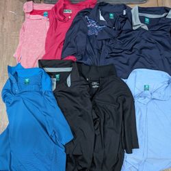 8 PGA TOUR POLO SHIRTS