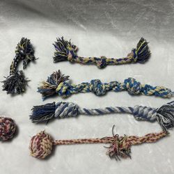6 small to Large dog Tough Cotton rope ball Tug Chew Rope Toy 