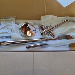 Akdy Tf0021 Freestanding Floor Mount Bathtub Filler Faucet With Handsprayer In Chrome, Few Available 