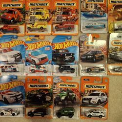 New Police Fire Rescue Matchbox Hot Wheels 