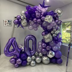 Backdrop Balloon Garland Birthday Baby shower Baptism 