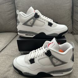 2025 NIKE AIR JORDAN IV RETRO 4 WHITE CEMENT SZ 11.5 DS