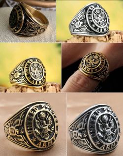 New United States Army stainless steel ring size 7 to 13 choose color SHIPPING is AVAILABLE