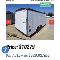 8x18 Enclosed Trailer 