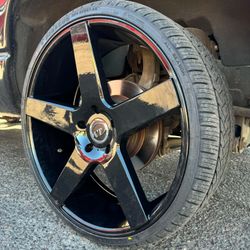 24x10 VCT Rims And Tires 275/25/24 Pegasus 