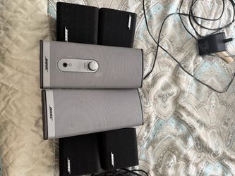 Bose speaker Bundle - 4 Acoustimass Speakers + 2 Companion Speakers + Wires