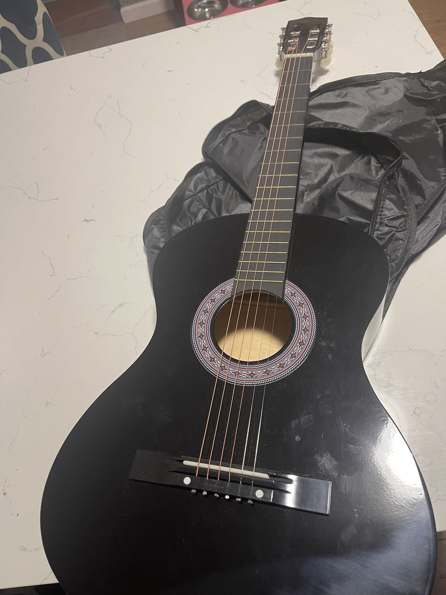 Beginner Acoustic Guitar Basic Starter Kit w/Gig Bag
