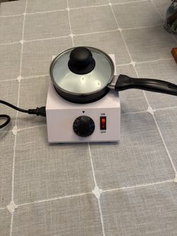 Electric Chocolate Melting Pot with Glass Lid