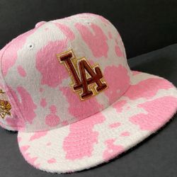 Los Angeles Dodgers "Cow Pack" 40th Anniversary Patch Pink Cow Print