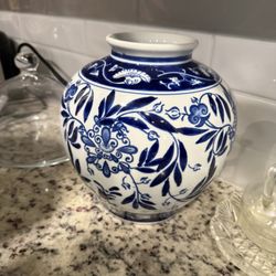 Blue and White Porcelain Vase