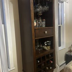 Wood Wine Cabinet 