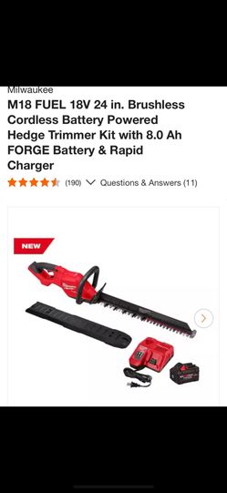 Cordless hedge trimmer