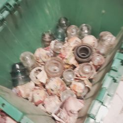 Vintage Glass and Ceramic Telegraph Insulators Lot