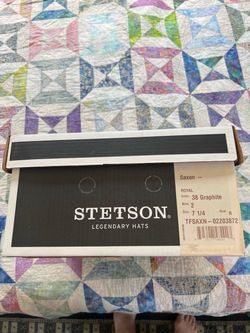 Stetson Saxon Royal Hat Graphite Size 7 1/4