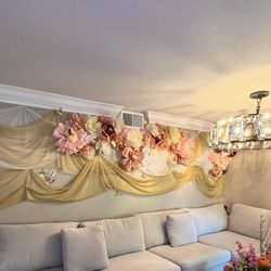 Tissue And Corn Husk Flowers, All Sizes. Pinks Peaches, Creams, Dusty Rose White