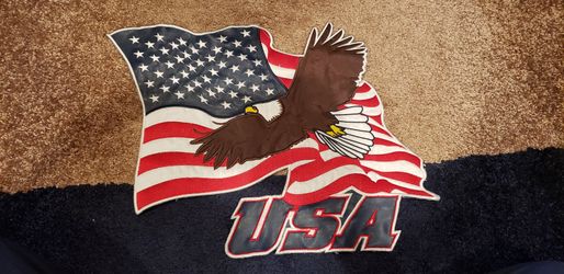 American Flag Eagle Patch Large