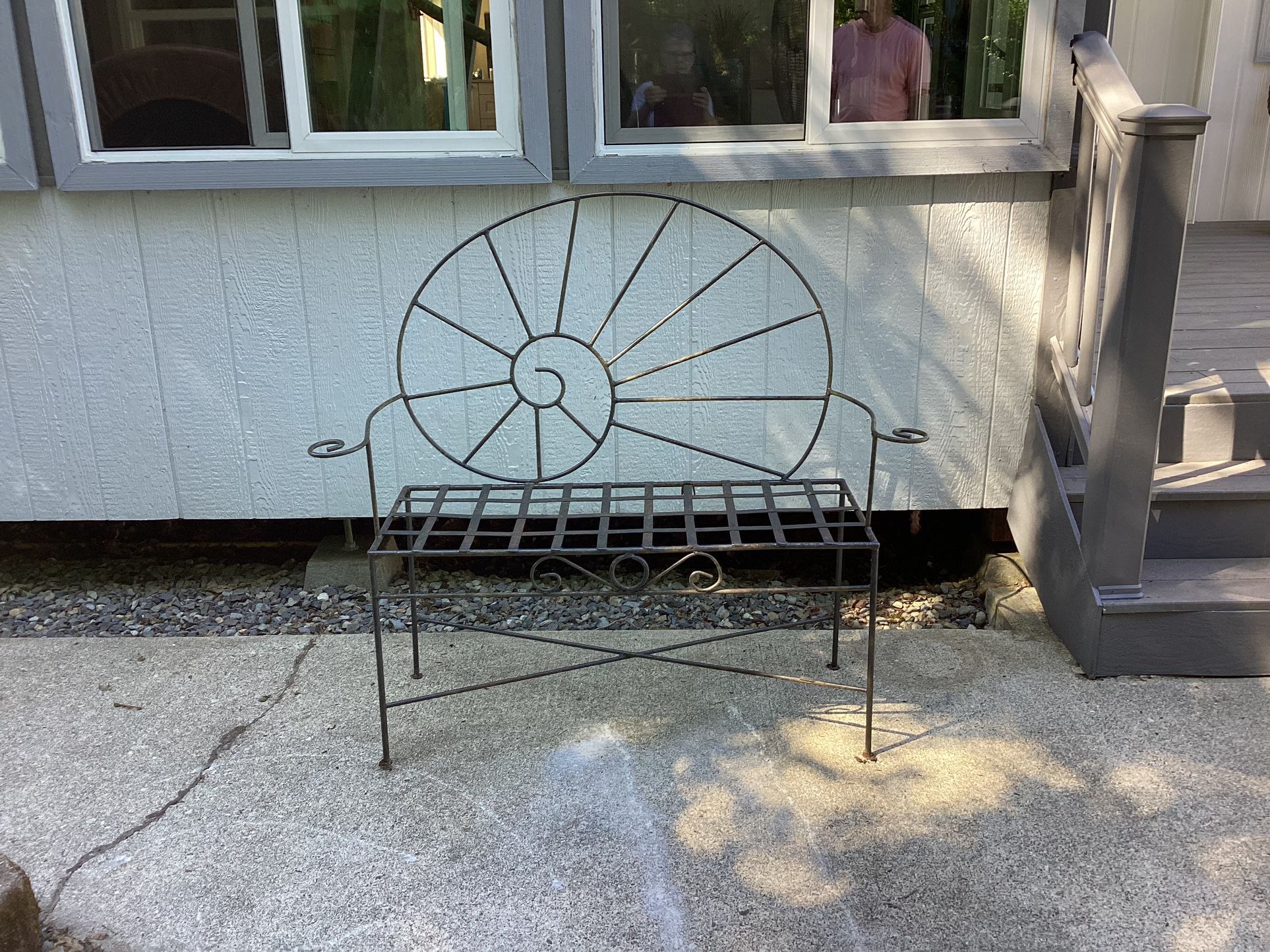 Outdoor Iron Bench