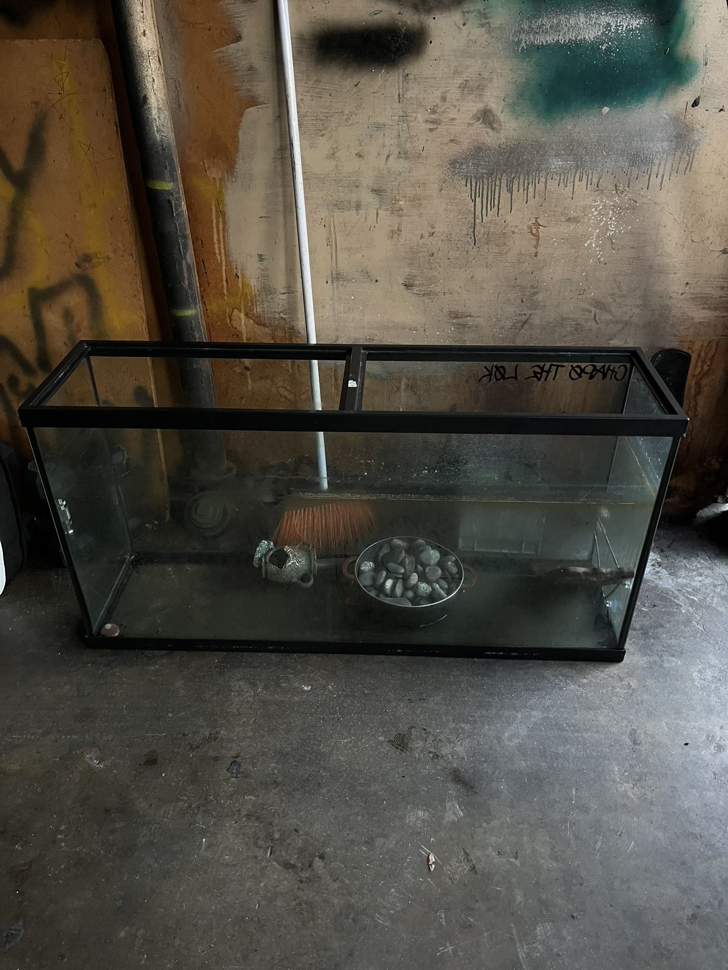 Fish tank.