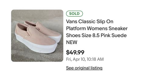 Platform vans Size 4M 5.5W $30