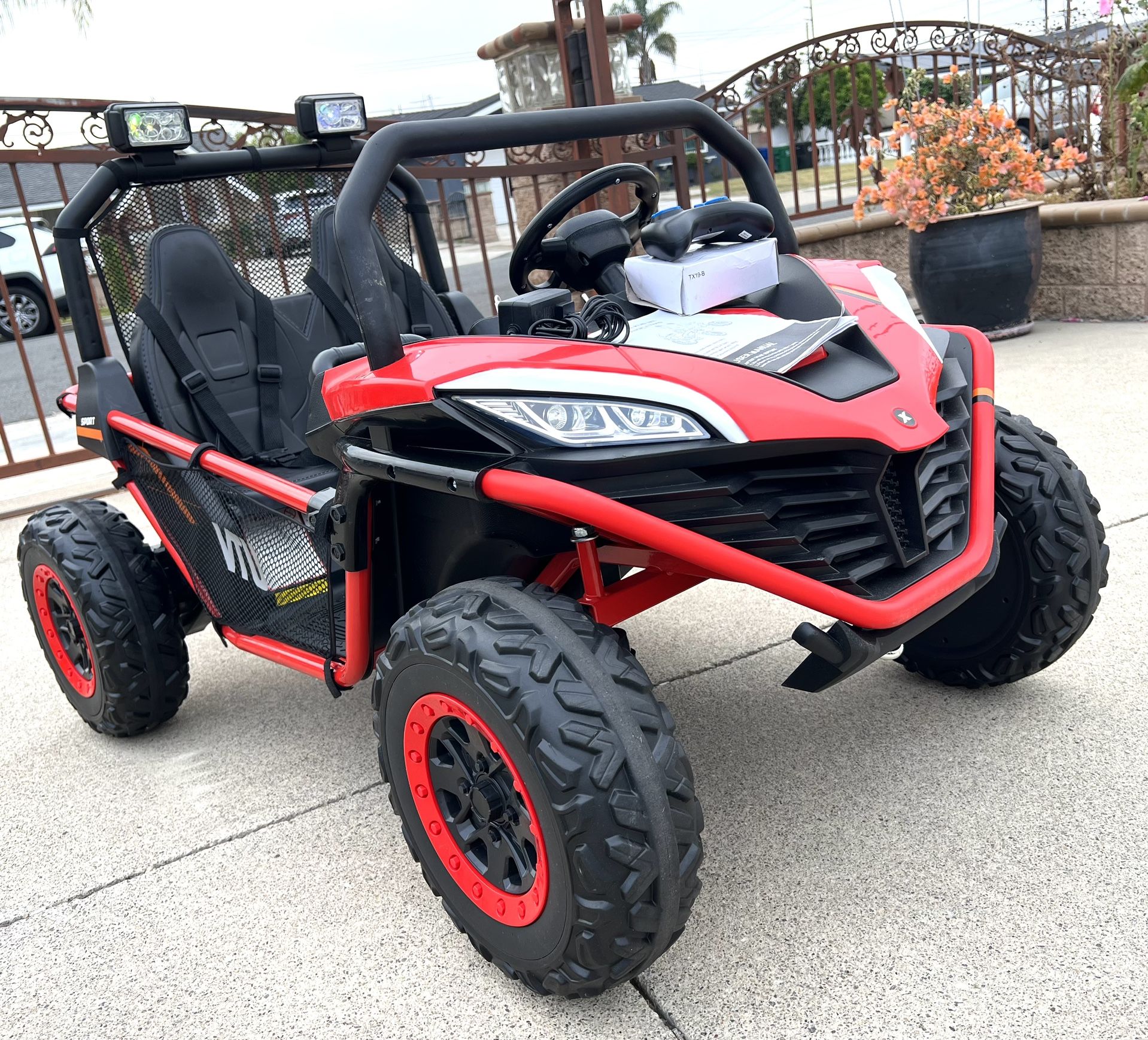 Open Rops Utv NEW CONDITION OPEN BOX UTV 2seater 24volt RUBBER TIRES Remote Control ...