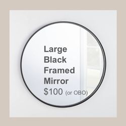 Black frame Mirror