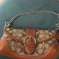 Coach Crystal Soho Bag 25 in Signature Jacquard Burnished Amber