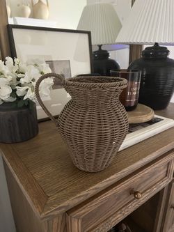 Woven Decorative Pitcher Vase