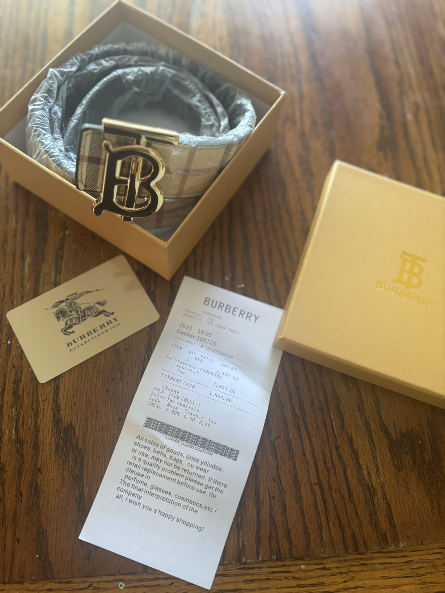 burberry belt
