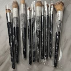 Makeup Black Brush With Bling 