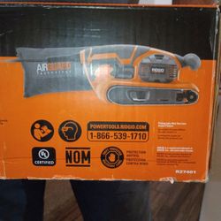 Ridgid R27401 3-inch x 18-inch heavy-duty corded belt sander. 